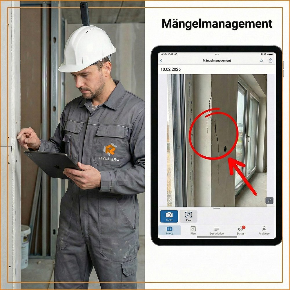 RyllBau – Mängelmanagement digital auf der Baustelle